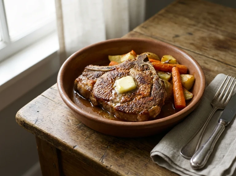 Baked Veal Steak