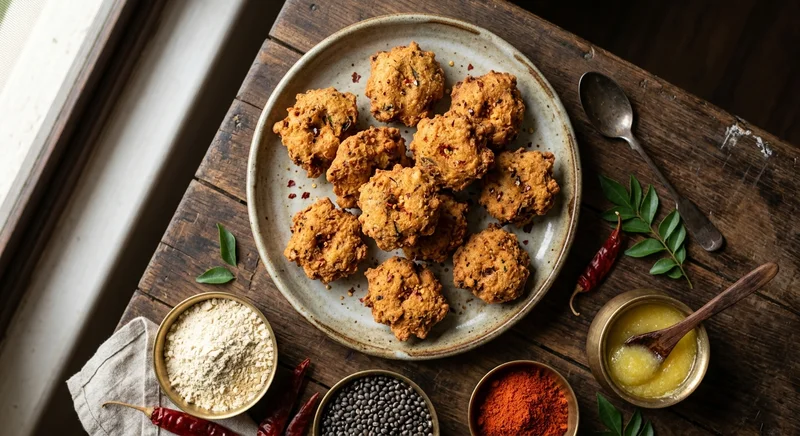 Bean-Flour Cakes
