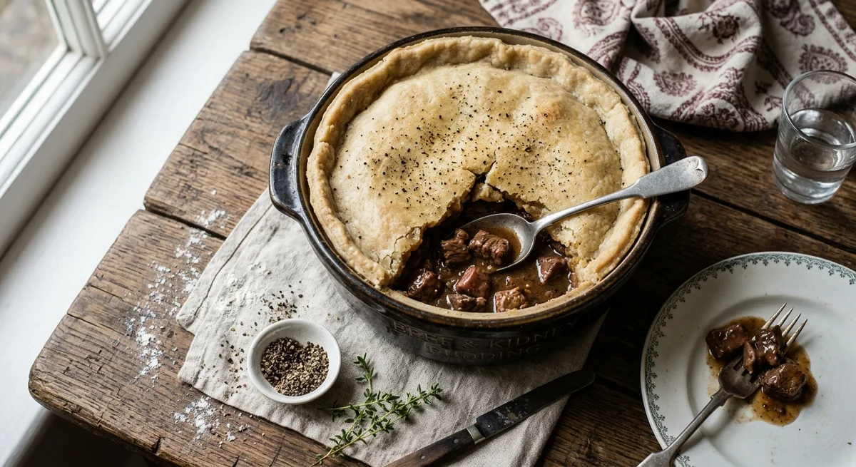 Beefsteak and Kidney Pudding