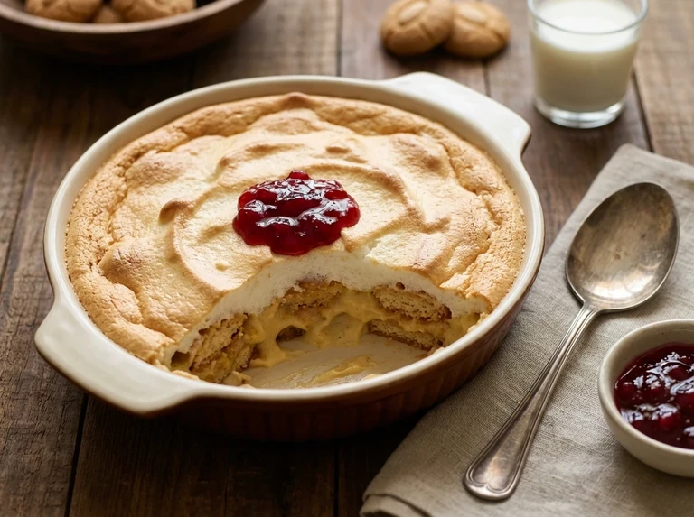 Biscuit Custard Pudding