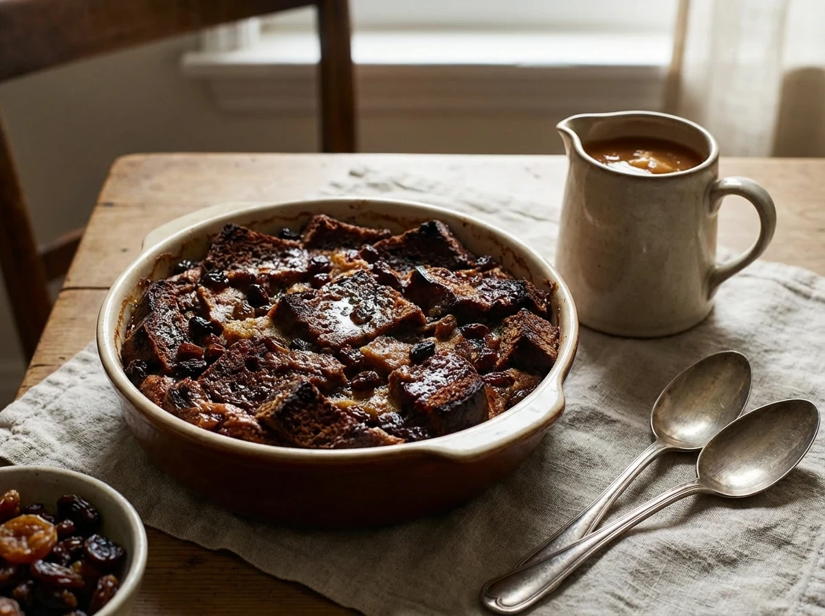 BLACK BREAD PUDDING