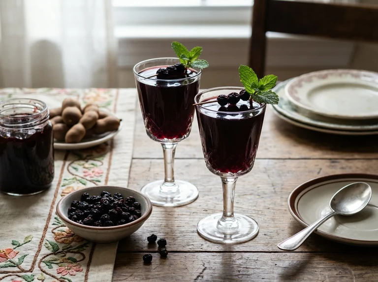 Black Currant and Tamarind Cordial
