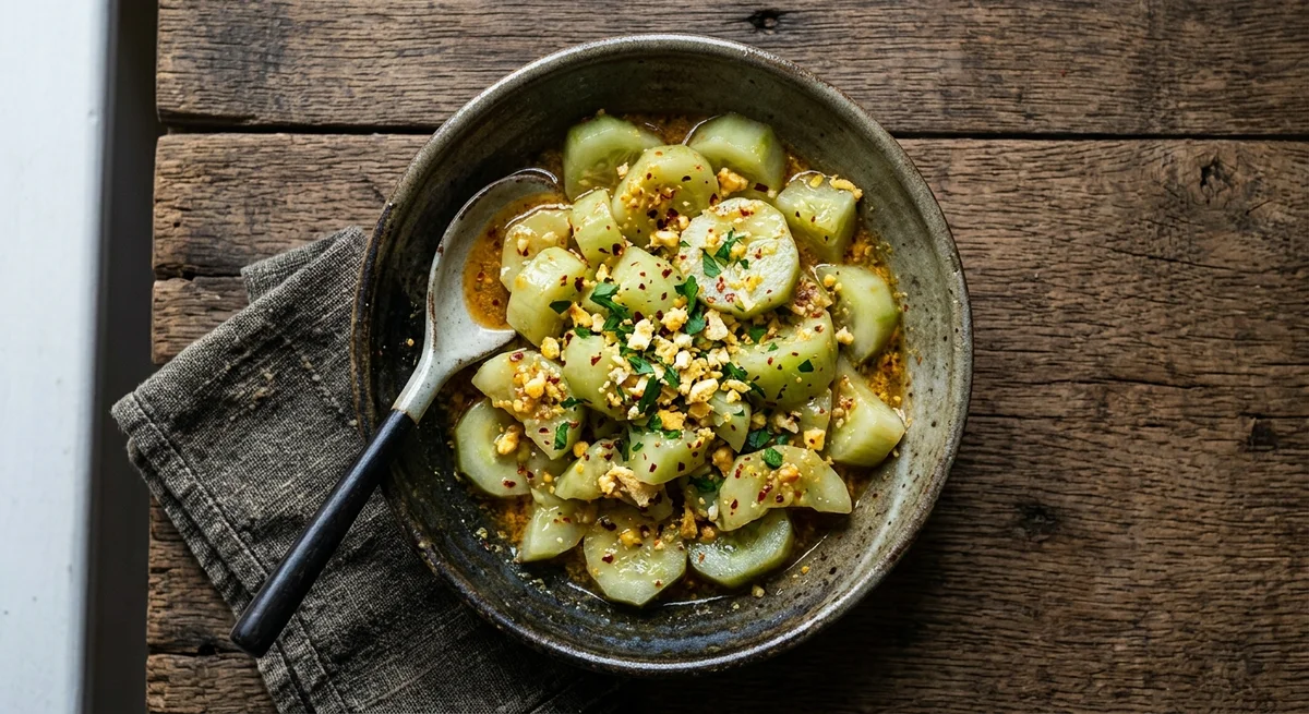 Boiled and Deviled Cucumbers