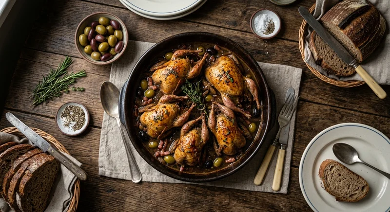 Boudins de pigeon aux olives