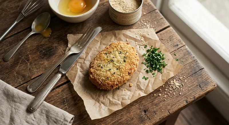 Bread-Crumbed Cutlet (for an Entrée)