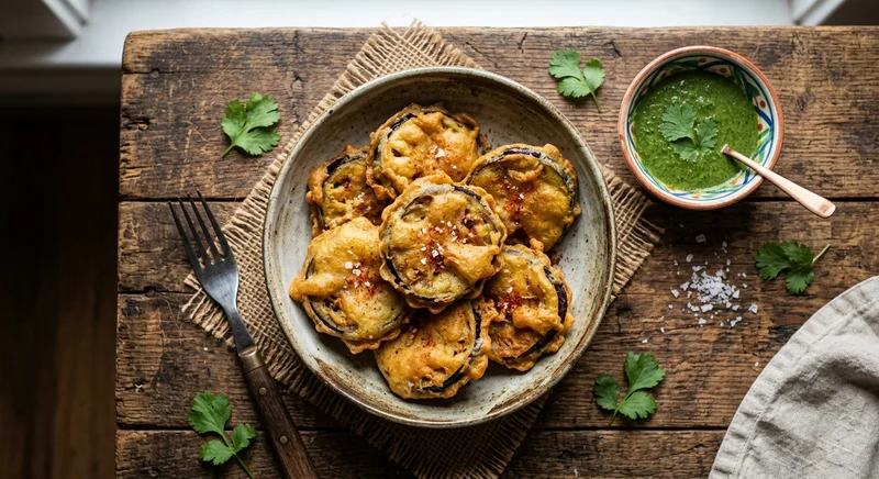 Brinjal fritters