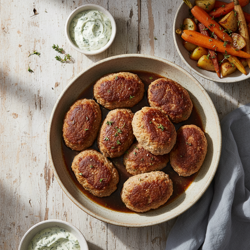 Fricandellans (Beef and Suet Rolls)