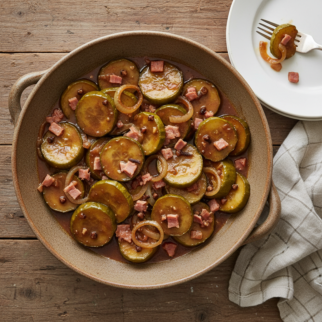 Stewed Cucumbers in Gravy