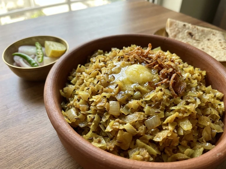 Cabbage Keema (Khime Kelmine)