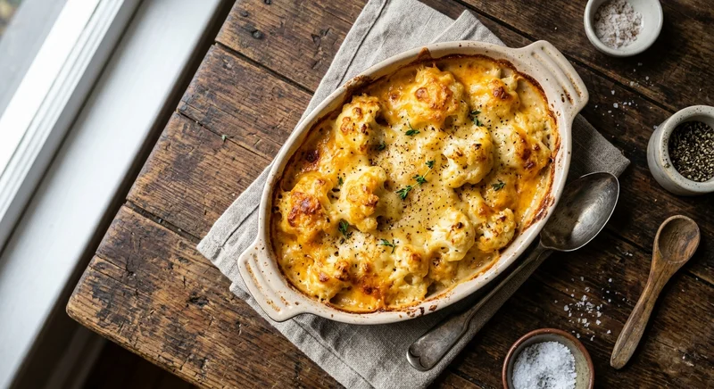 Cauliflower au Gratin (with cold cauliflower)