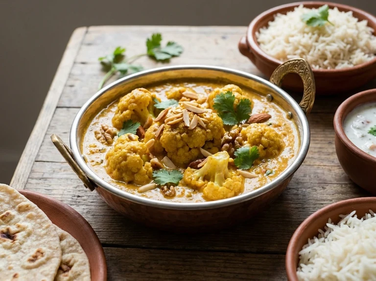 Cauliflower Curry with Coconut and Nuts