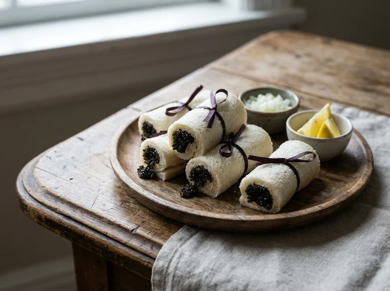 Caviare Sandwich Rolls