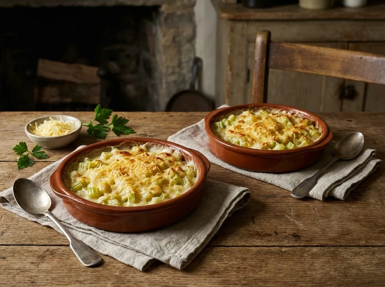 Celery au Gratin (Two portions)