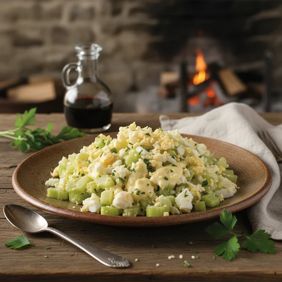 Celery Minced with Egg Dressing