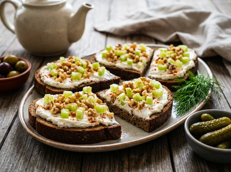 CHEESE AND NUT SANDWICHES
