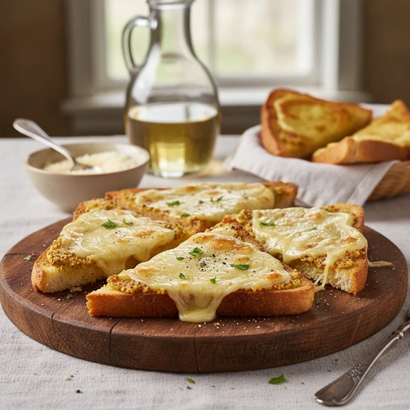 Cheese with Fried Bread