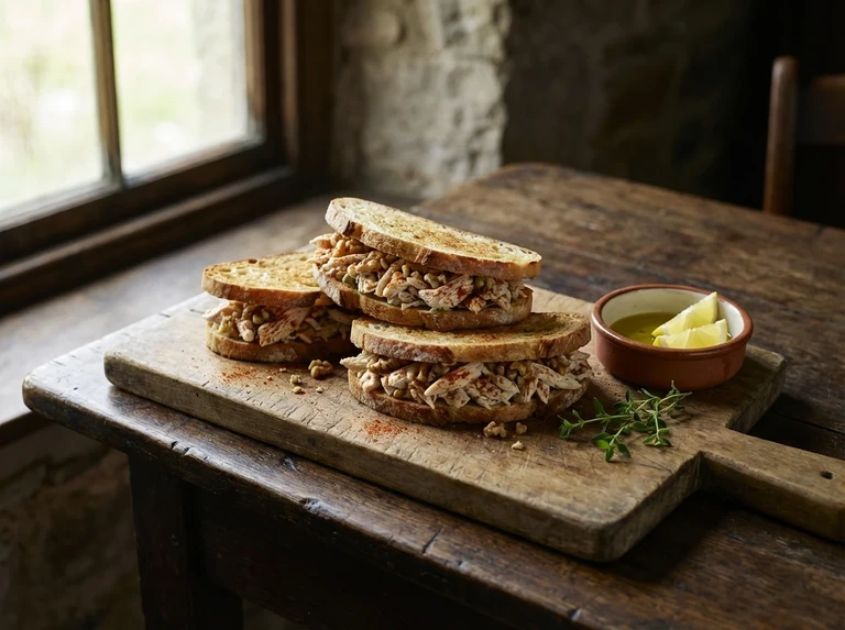 Chicken-and-Nut Sandwiches