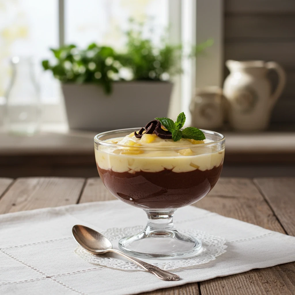 Chocolate Pineapple Pudding