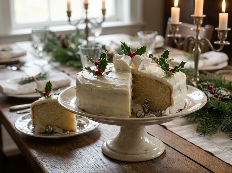 Christmas White Cake