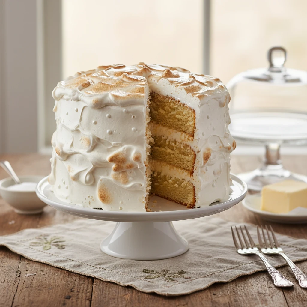 Classic Marshmallow Layer Cake