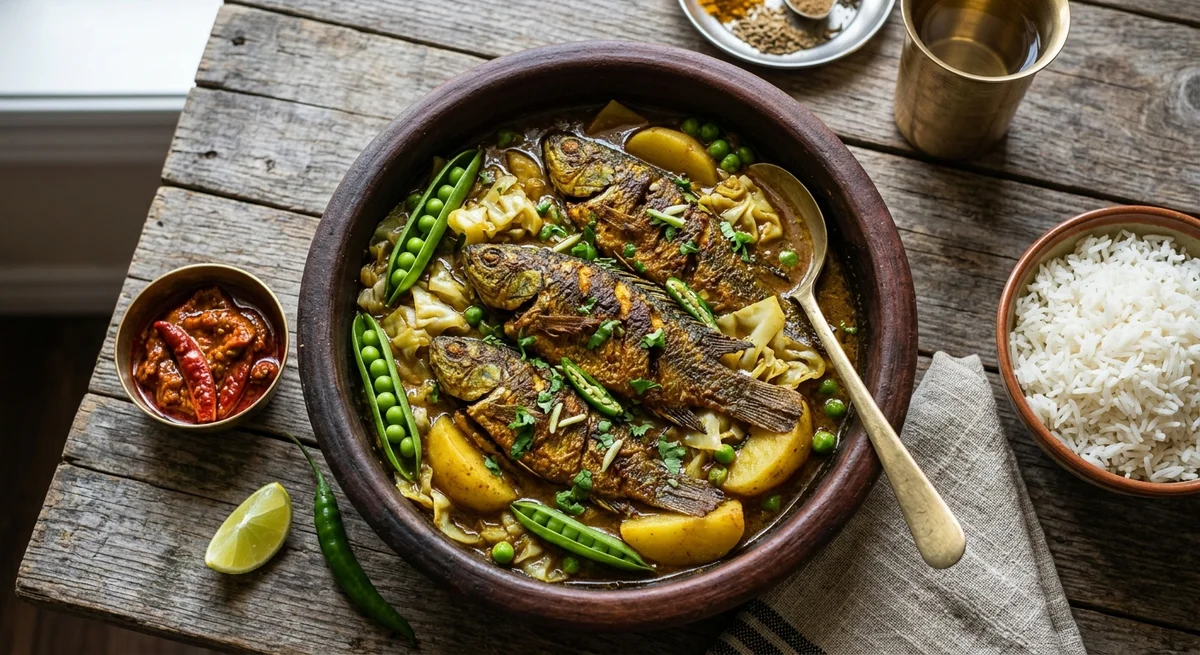 CLIMBING FISH with CABBAGE