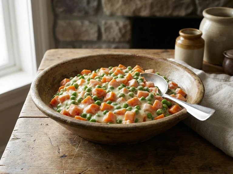 Creamed Carrots and Peas