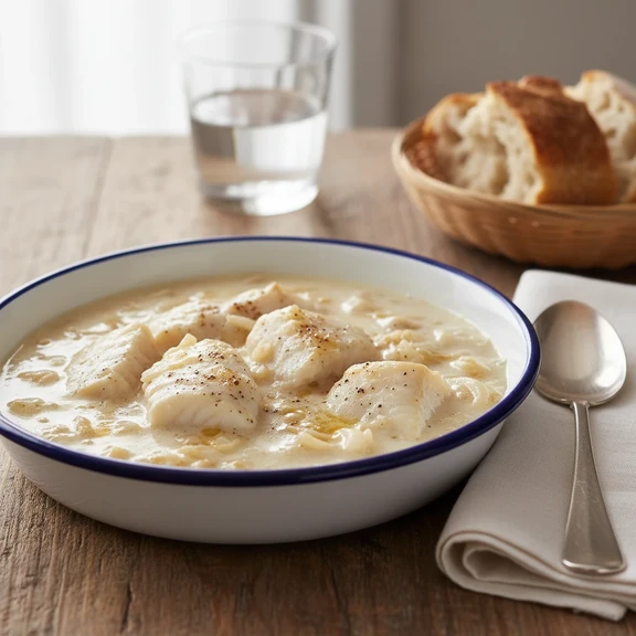 Creamed Halibut