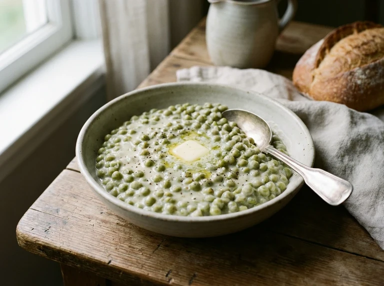 Creamed New Peas