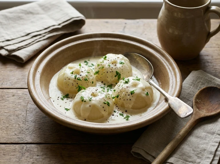 Creamed Onions (Four portions)