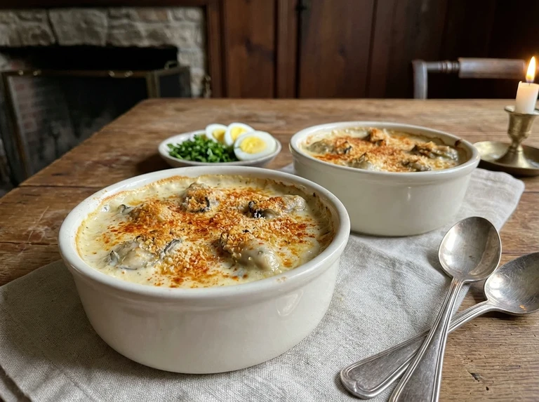 Creamed Oysters in Ramekins
