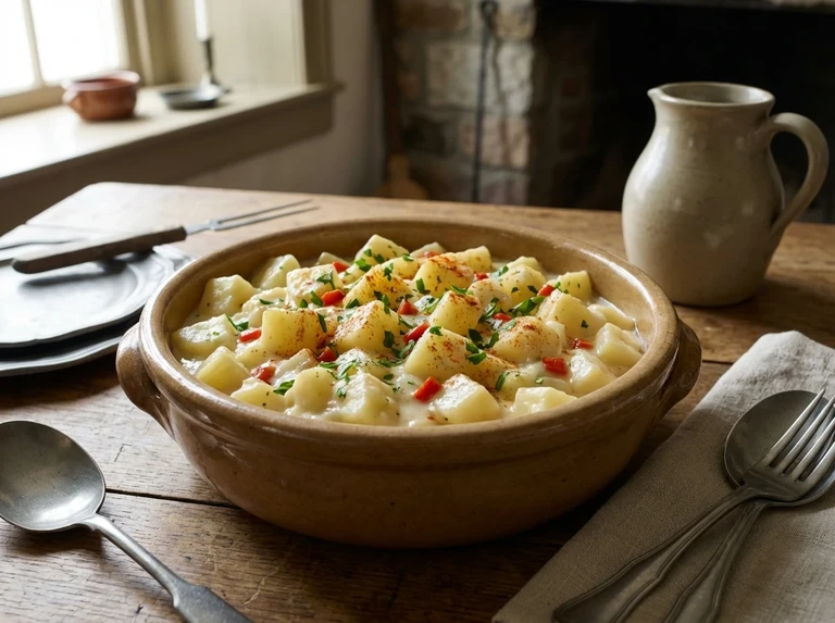 Creamed Potatoes (Four portions)