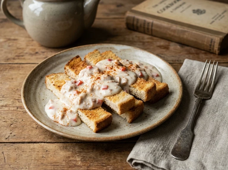Creamed Tuna on Toast Strips