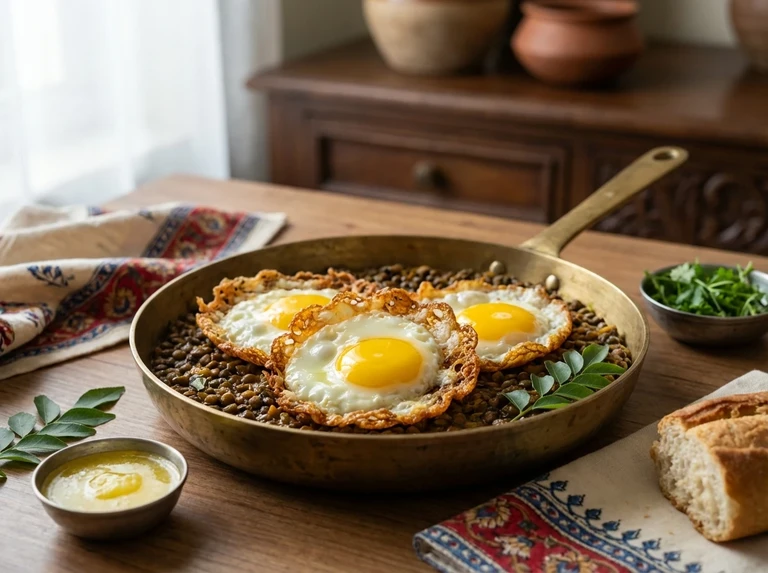 Crispy Fried Eggs with Whole Yolks