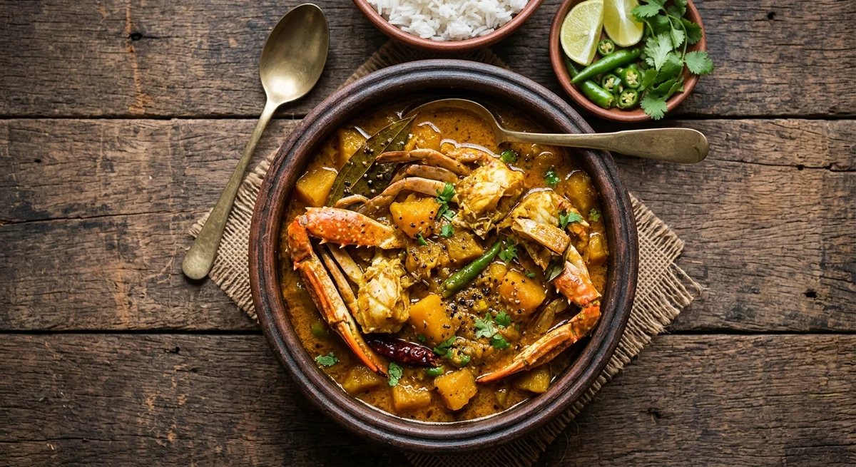 CURRY with CRABS and PUMPKIN