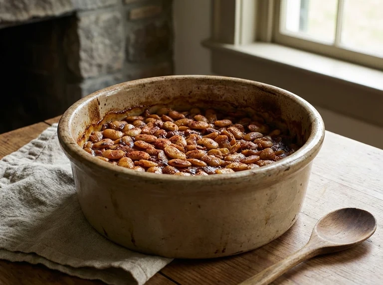 DRIED LIMA BEANS, BAKED
