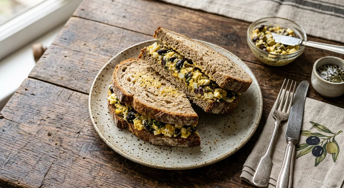 EGG AND OLIVE SANDWICH