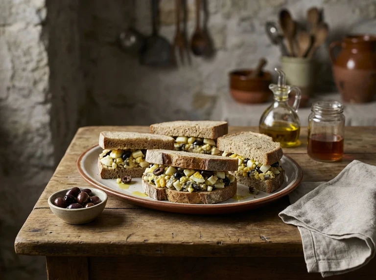 EGG AND OLIVE SANDWICHES