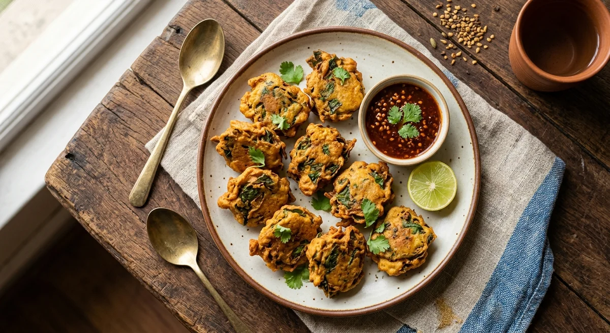 EGG FRY with MUN LEAVES