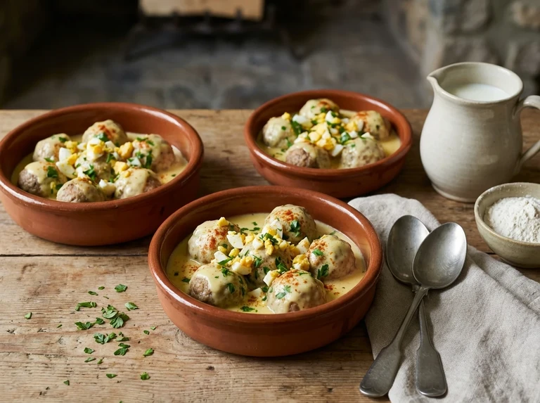 Egg Sauce for Meat Balls (Three portions)
