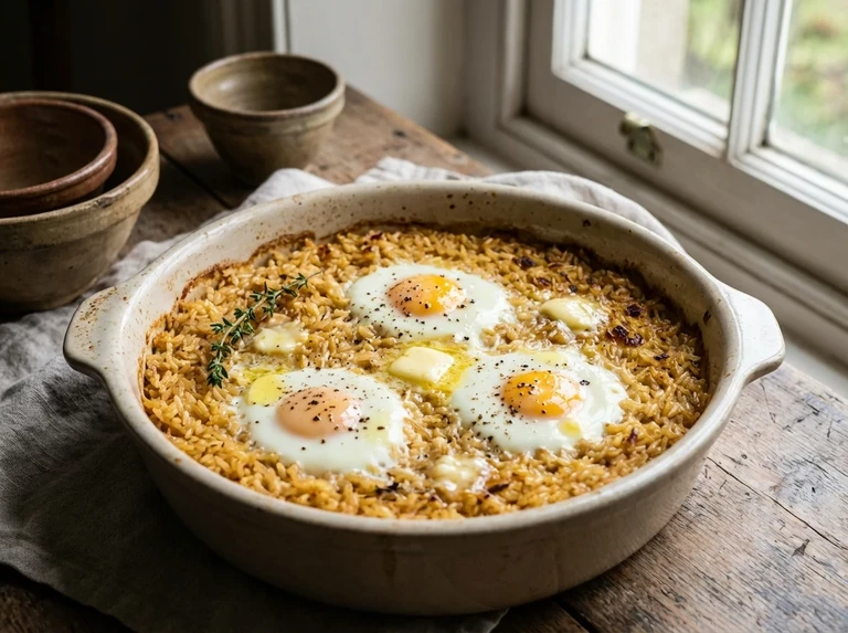 Eggs Baked in Rice