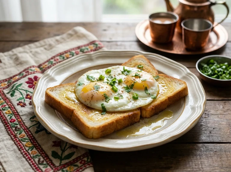 Eggs on Fried Bread