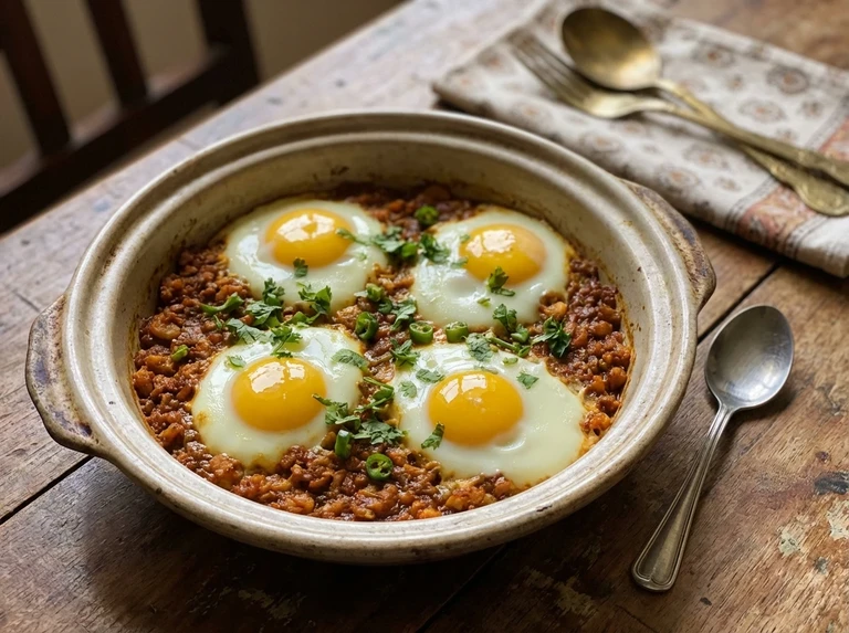 Eggs on Prawns (Kolmi Per Eeda)