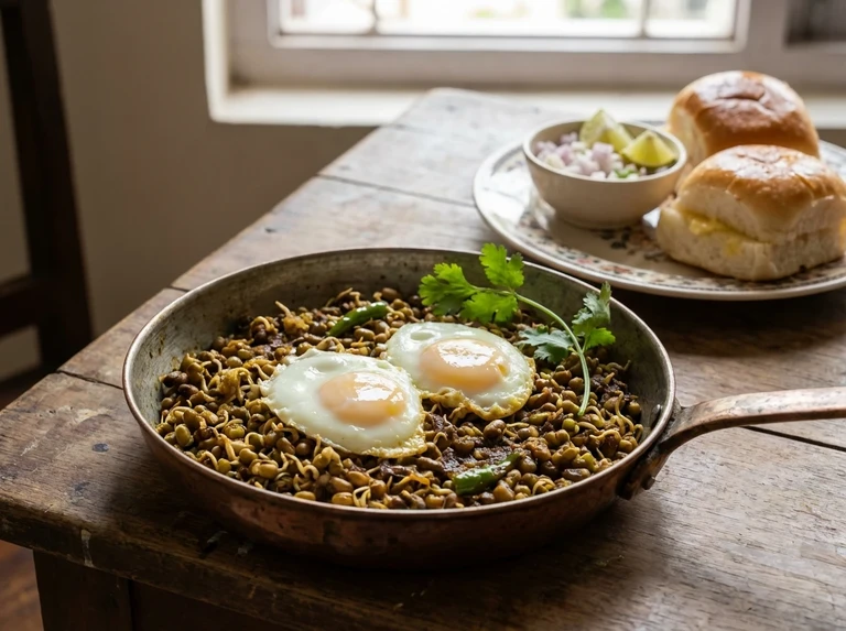 Eggs on Sprouted Field Beans