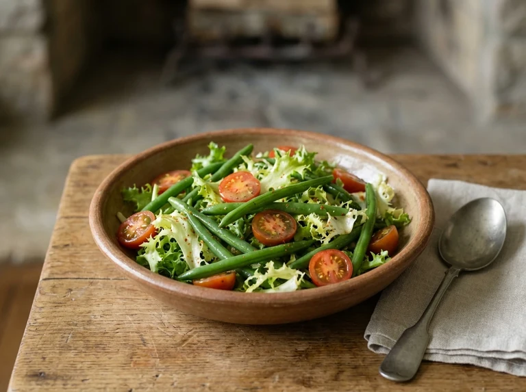 Endive-Tomato-and-Green-String-Bean Salad