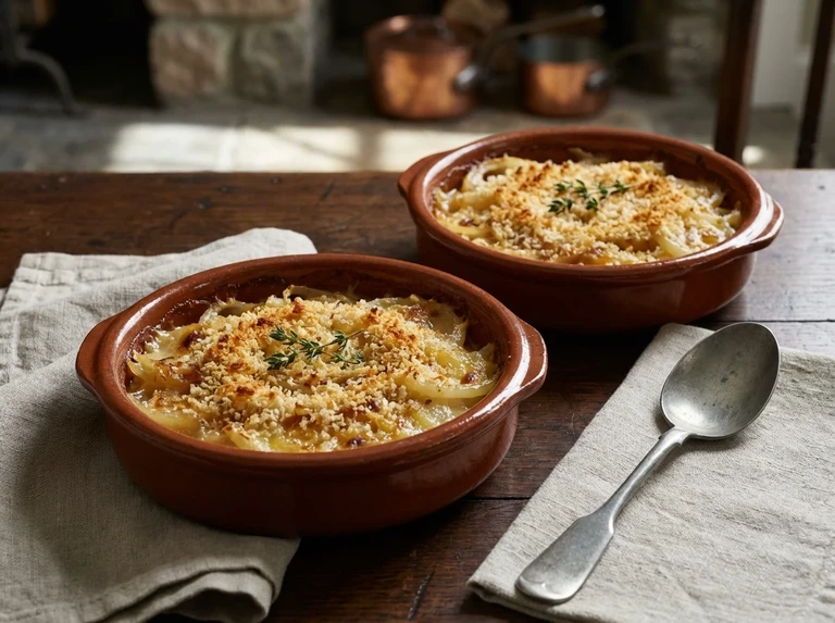 Escalloped Onions (Two portions)