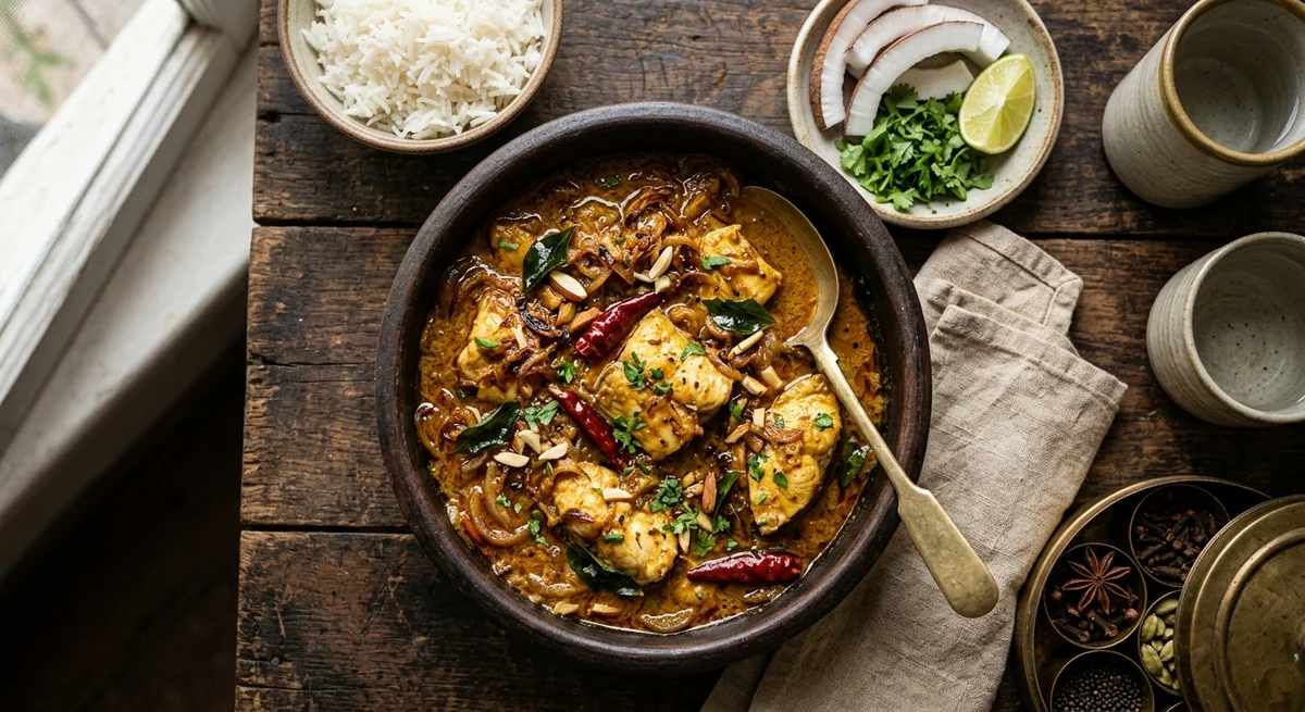 FISH CURRY with COCOA-NUT