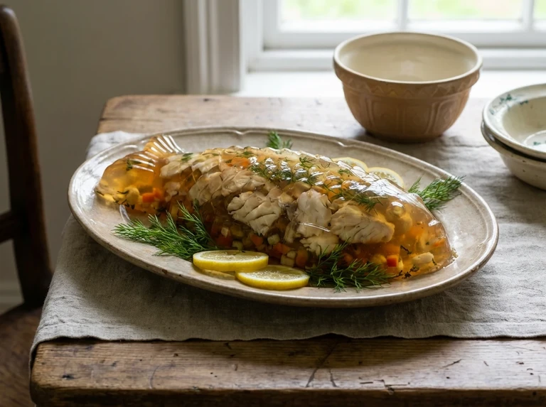 Fish Salad Moulded in Aspic, No. 2