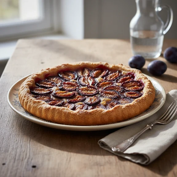 French Plum Pie