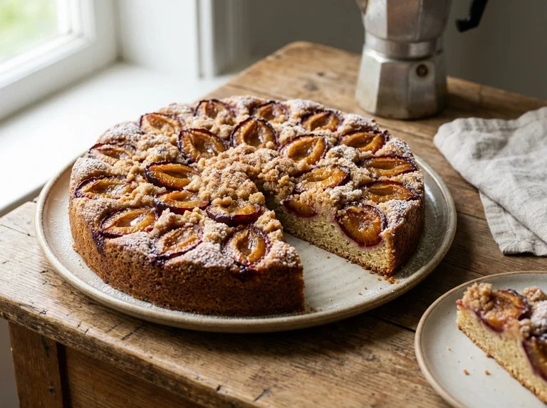 FRESH PRUNE CAKE (KUCHEN)