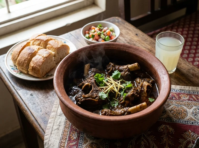 Goat Stewed in Toddy